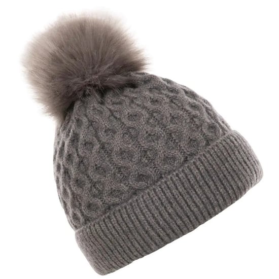 Trespass Dames/Dames Freja Pom Pom muts (Donkergrijs) - Image 2