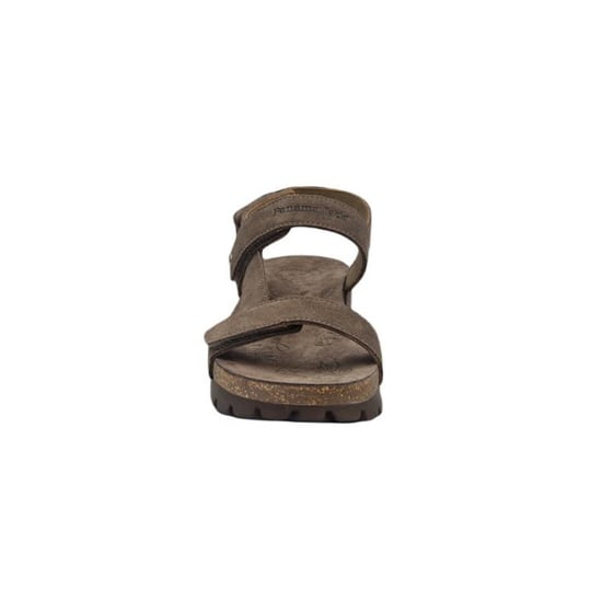 Panama Jack Dames Wedge Stone Grey Suède Leren Sandalen - Selma B18 - Image 3