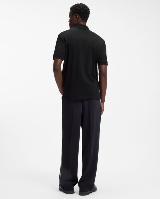 Dalomino Polo Shirt met Korte Mouwen in Zwart - Image 2