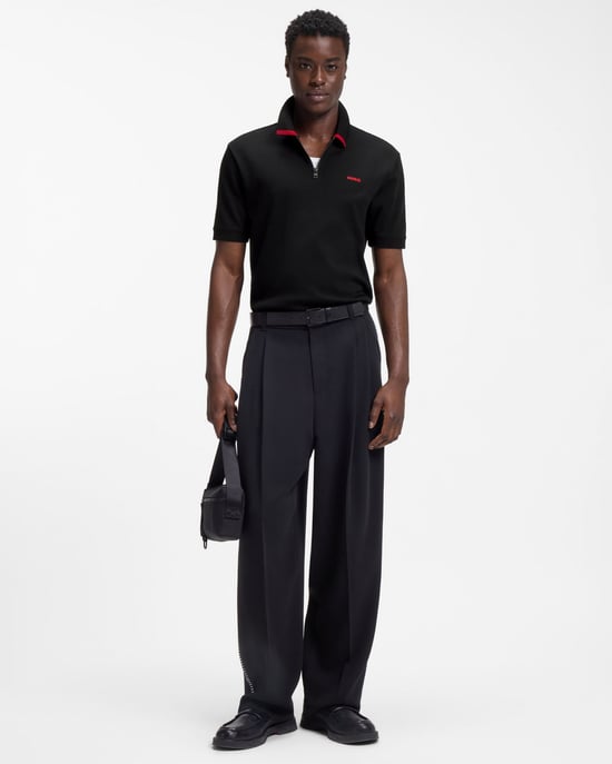 Dalomino Polo Shirt met Korte Mouwen in Zwart - Image 4