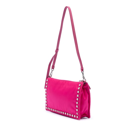 Tweedehands Tessuto Studded Etiquette Schoudertas - Image 2