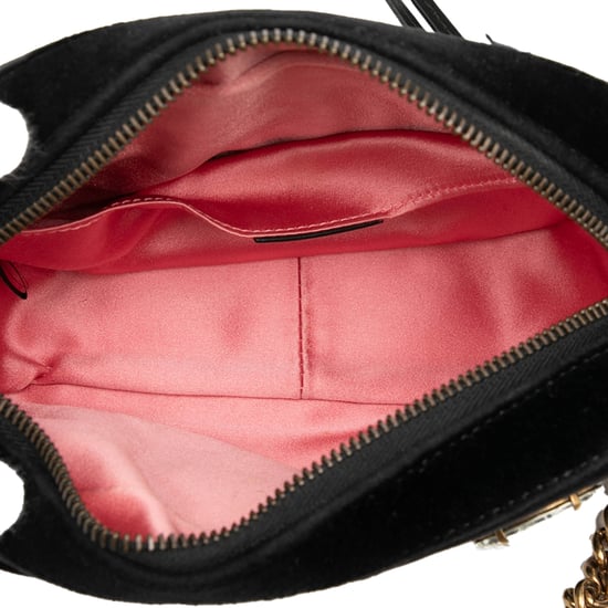 Tweedehands Mini GG Marmont Kristal Versierde Matelassé Velvet Crossbody - Image 4