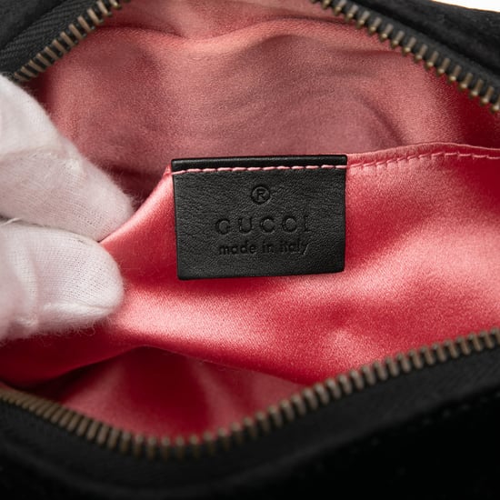 Tweedehands Mini GG Marmont Kristal Versierde Matelassé Velvet Crossbody - Image 5