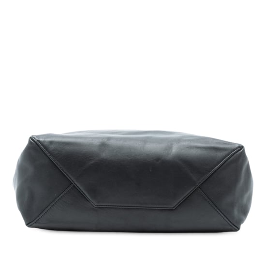 Tweedehands Bicolor Leren Verticale Cabas Tote - Image 4