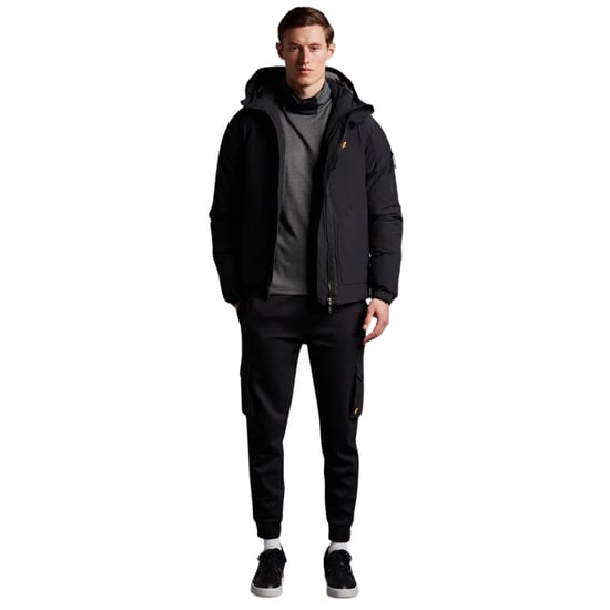Lyle & Scott Zwarte Gewatteerde Jas - Image 3