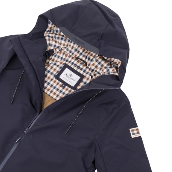 Aquascutum Active Shell Active Mid Parka Marineblauwe Jas - Image 6