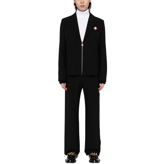 Casablanca Zip-up Sportieve Zwarte Jassen - Image 5