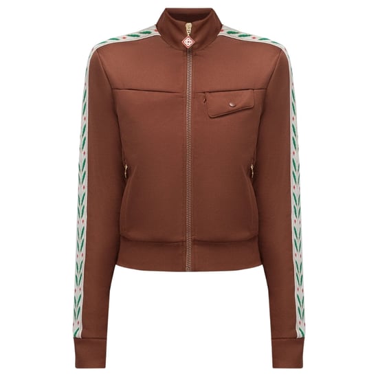 Casablanca Laurel Track Top Bruine Jassen - Image 1