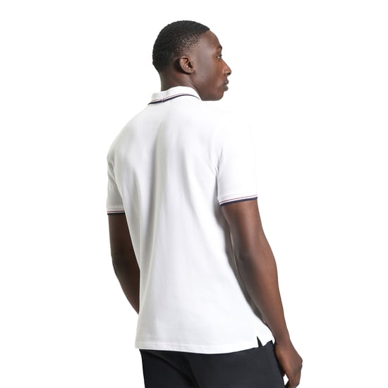 Ben Sherman Heren Signature Pique Polo Shirt (Wit) - Image 2