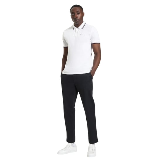 Ben Sherman Heren Signature Pique Polo Shirt (Wit) - Image 4