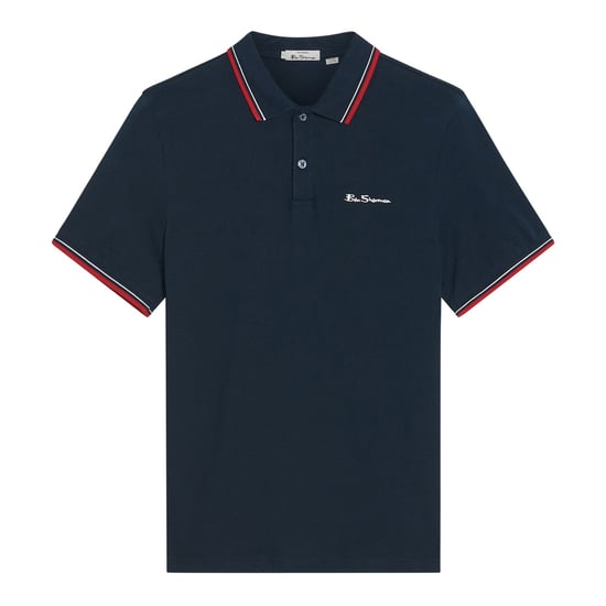 Ben Sherman Heren Signature Pique Poloshirt (Donkerblauw) - Image 1