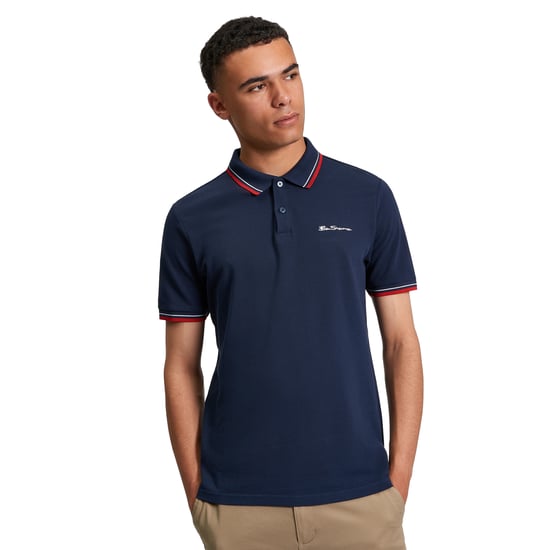 Ben Sherman Heren Signature Pique Poloshirt (Donkerblauw) - Image 3