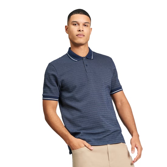 Ben Sherman Heren jacquard poloshirt (Donkere marine) - Image 3