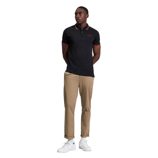 Ben Sherman Heren Signature Pique Polo Shirt (Zwart) - Image 3