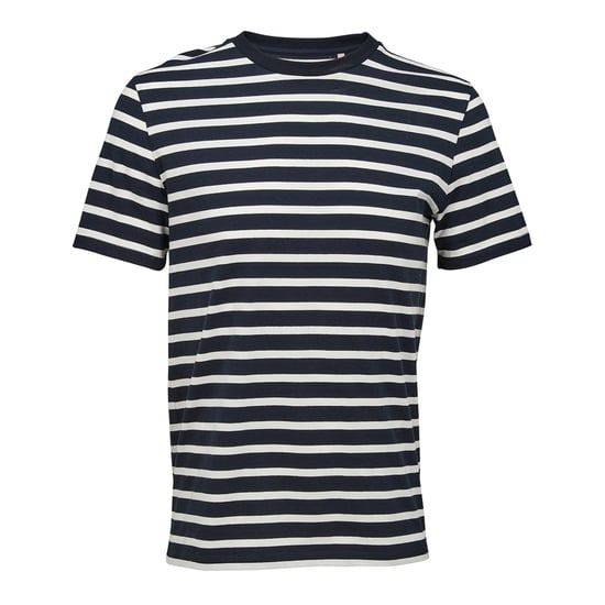 SOLS Unisex Volwassen Legend Organic T-Shirt (Navy/Off Wit) - Image 1