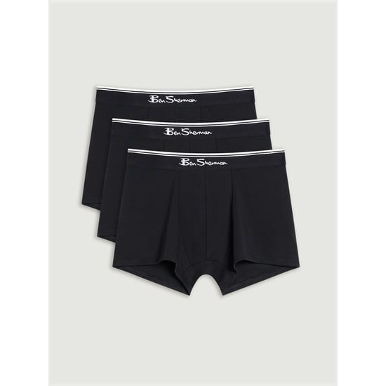 Ben Sherman Heren Mod Signature Strepen Boxer Shorts (Verpakking van 3) (Zwart) - Image 1
