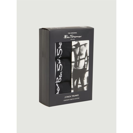 Ben Sherman Heren Mod Signature Strepen Boxer Shorts (Verpakking van 3) (Zwart) - Image 3