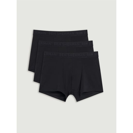 Ben Sherman Heren Tonale Boxershorts (3-Pack) (Zwart) - Image 1