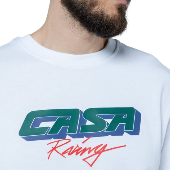 Casablanca 3d-geprinte Oversized T-shirt Casa Racing Wit T-shirt - Image 4
