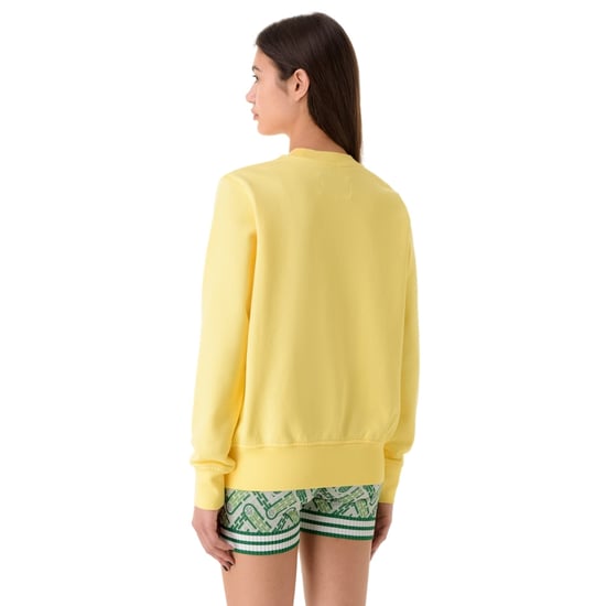 Casablanca Geborduurd Sweatshirt, Enoshima Beach Geel Sweatshirt - Image 5