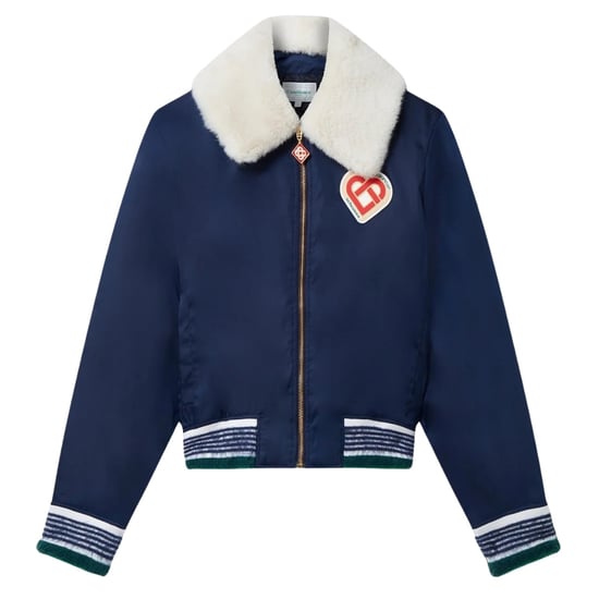 Casablanca Nylon Bomberjack In Marineblauw - Image 1