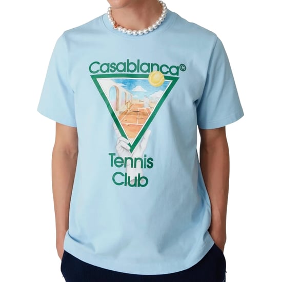 Casablanca Metaphysical Tennis Icon Blauw T-shirt - Image 3