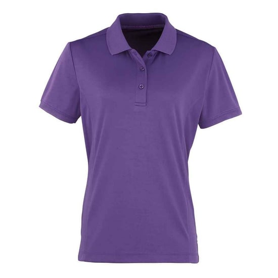 Premier Dames/Dames Coolchecker Poloshirt (Paars) - Image 1