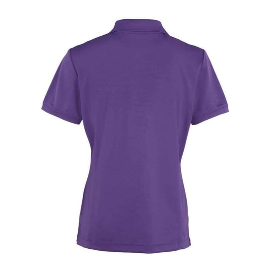 Premier Dames/Dames Coolchecker Poloshirt (Paars) - Image 2
