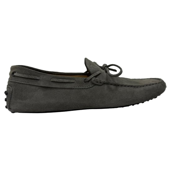 Tod's Gommino Instappers in Grijs Suède - Image 1