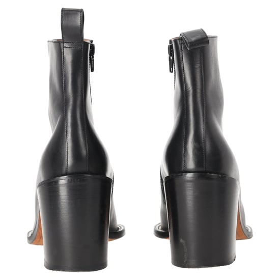 Givenchy Kettenlink Accent Enkellaarsjes in Zwart Leer - Image 3
