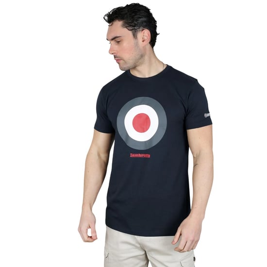 Lambretta Heren Target Katoenen T-Shirt (Navy) - Image 3