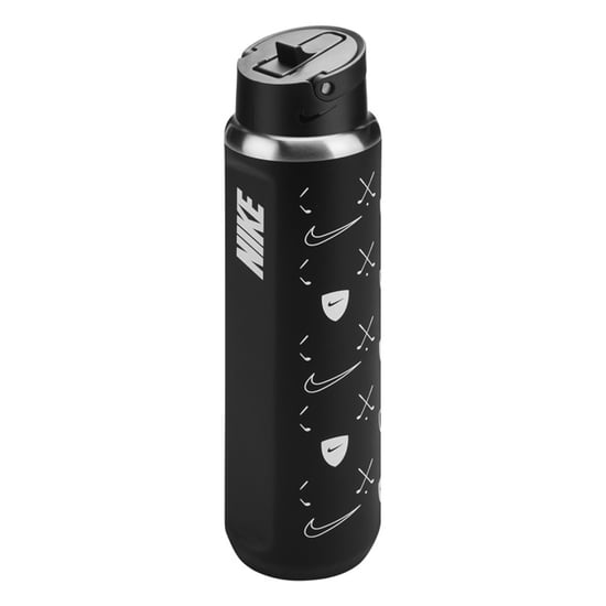 Nike SS Recharge Logo 710ml Fles (Zwart) - Image 2