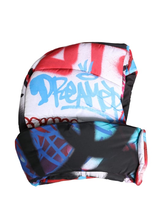Dolce & Gabbana Graffiti Print Gevoerde Bucket Hat - Image 2