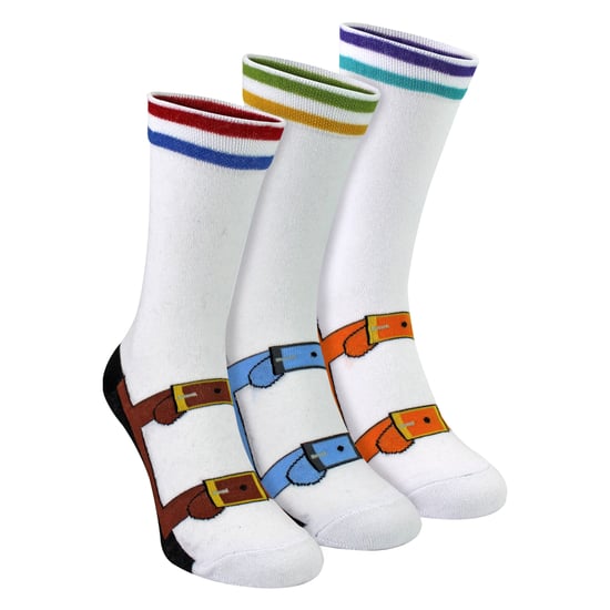 3 Paar Heren Sokken en Sandalenpatroon Novelty Casual Sokken | Grappig Cadeau-idee - Image 1