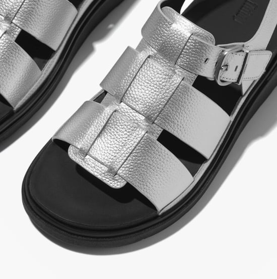 Fitflop Gen-ff Tumbled Dames Enkelsandaal met Bandje Zilver - Image 5