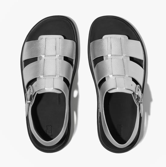 Fitflop Gen-ff Tumbled Dames Enkelsandaal met Bandje Zilver - Image 6