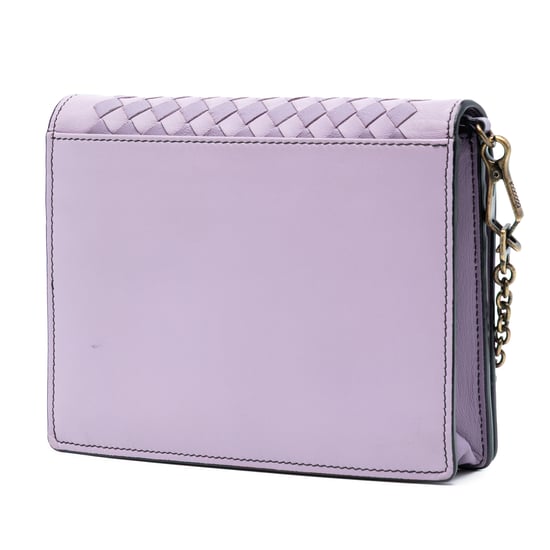 Tweedekans Nappa Intrecciato Studded Wallet On Chain - Image 2