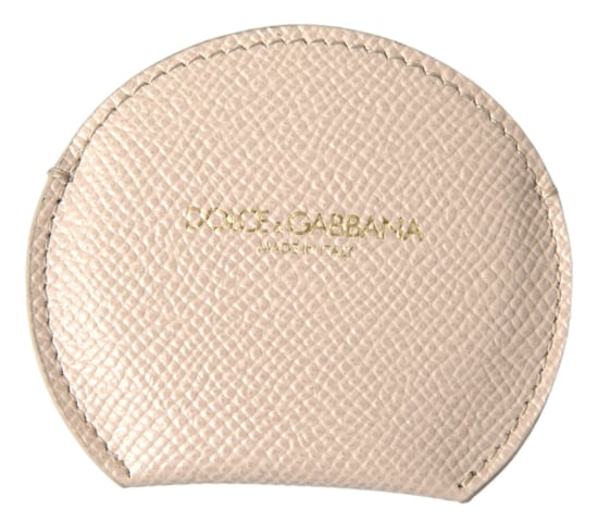 Halve Maan Muntentas Beige Leer - Image 1
