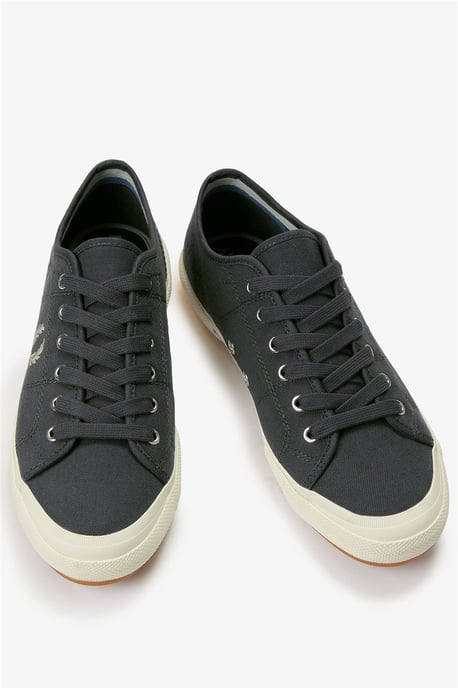 Fred Perry B708 Vintage Tennis Canvas Heren Sneakers Ankergrijs - Image 2