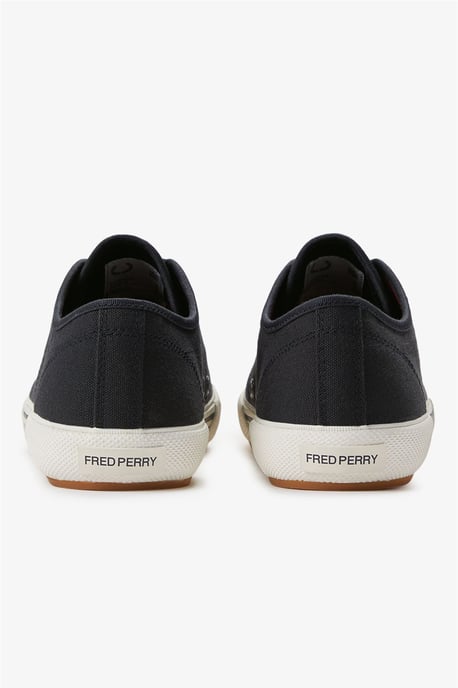 Fred Perry B708 Vintage Tennis Canvas Heren Navy/Rode Sneakers - Image 4