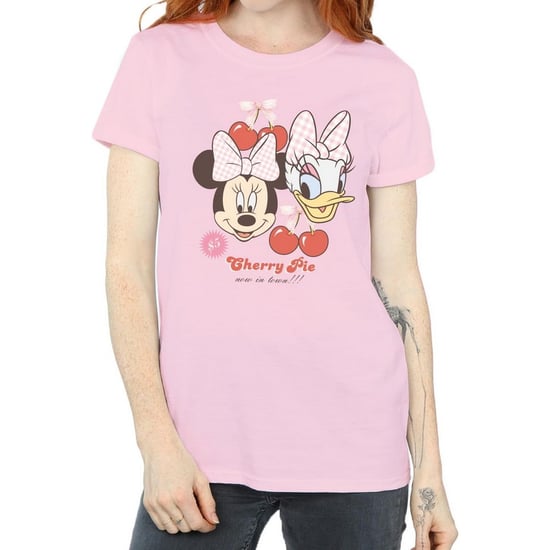Disney Dames/Dames Minnie Mouse & Daisy Cherry Katoenen Vriendje T-shirt (Baby Roze) - Image 2