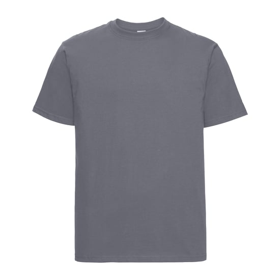 Russell Europa Heren Klassiek Zwaargewicht Ringspun Korte Mouwen T-Shirt (Konvooi Grijs) - Image 1