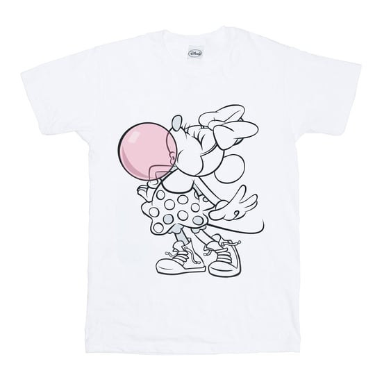 Disney Meisjes Minnie Mouse Gum Bubble Katoenen T-Shirt (Wit) - Image 1