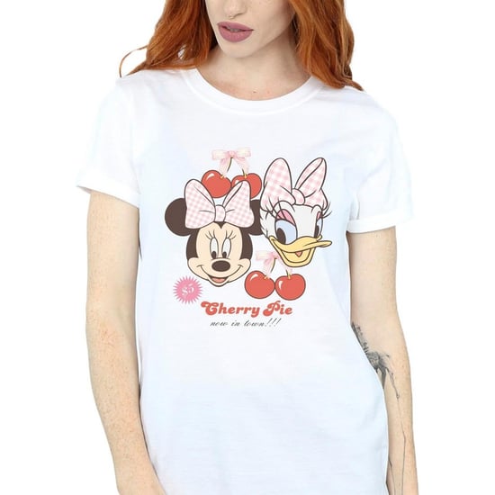 Disney Dames/Dames Minnie Mouse & Daisy Cherry Katoenen Vriendje T-shirt (Wit) - Image 3