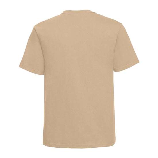 Russell Europa Heren Klassiek Zwaargewicht Ringspun Korte Mouwen T-Shirt (Tan) - Image 2