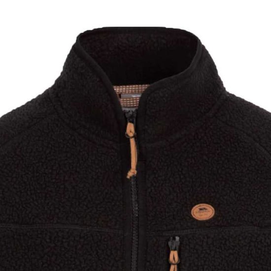 Trespass Dames/Dames Quake Leren Biezen Fleece Jas (Zwart) - Image 3
