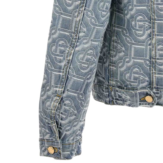 Casablanca Classic Monogram Gebleekte Blauwe Denimjas - Image 4