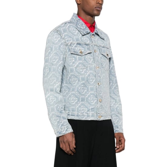 Casablanca Classic Monogram Gebleekte Blauwe Denimjas - Image 5