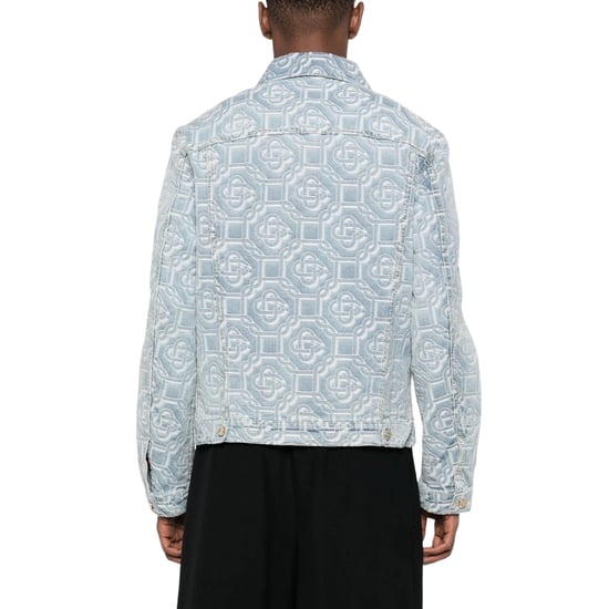 Casablanca Classic Monogram Gebleekte Blauwe Denimjas - Image 6