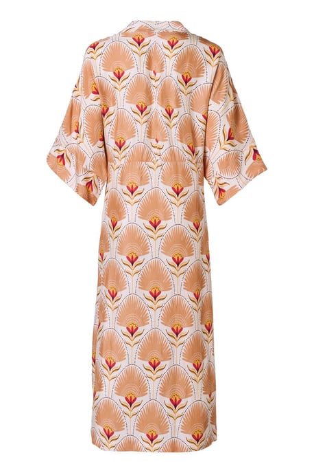 Caroline Tensen Islay Kimono Jurk Zand / Multi - Image 5